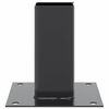 vidaXL Post Bases Square 12 pcs Anthracite 2.80x2.80" Powder-coated Steel