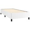 vidaXL Bed Frame White Faux leather, plywood, engineered wood Twin XL