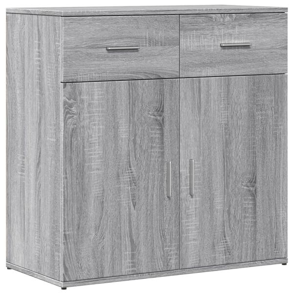 vidaXL Sideboard Gray Sonoma 31.1"x15"x31.5" Engineered Wood