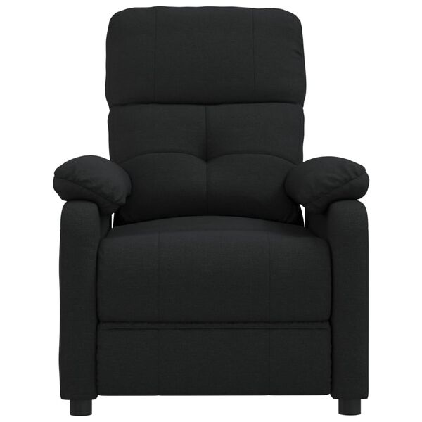 vidaXL Recliner Chair Black Fabric