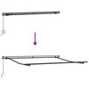 vidaXL Retractable Awning Manual Multicolour 137.80 x 98.43 in