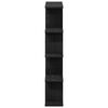 vidaXL Wall Cube Shelf 12 Compartments Black Engineered Wood