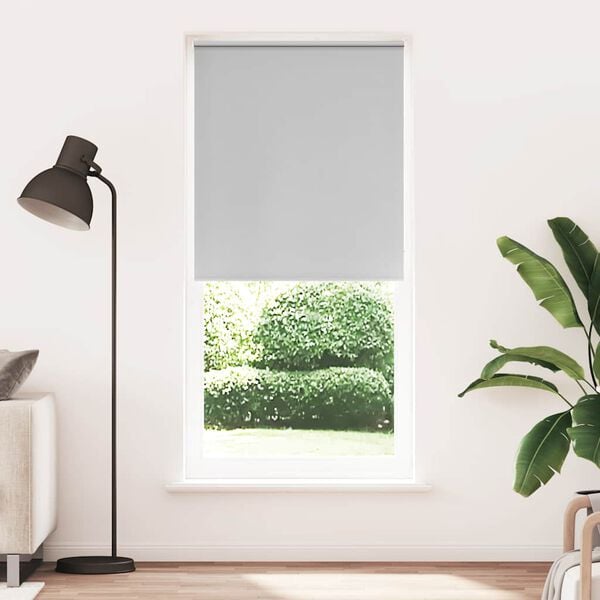 vidaXL Roller blind blackout 33.2x90.6" Fabric Width 31.5 " grey