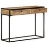vidaXL Console Table Natural brown, Black