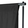 vidaXL Backdrop Cotton without Stand Black 16 x 10 feet
