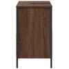 vidaXL Bathroom Sink Cabinet Brown Oak Engineered wood, Steel Medium