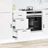 vidaXL Kitchen Base Cabinet White Engineered wood Medium