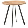 vidaXL Dining Table Natural wood, Black Solid Acacia wood, Iron Medium