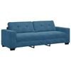vidaXL Sofa Blue 87.01 x 30.71 x 31.50 in Fabric