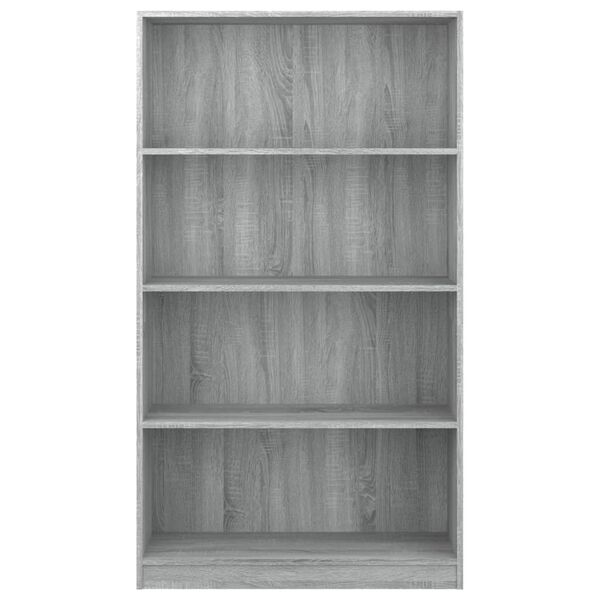vidaXL Book Cabinet Grey Sonoma Engineered wood 31.5x9.4x56.0 in