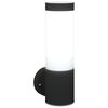 vidaXL Outdoor Wall Light Black 4.72 x 3.35 x 10.63 in