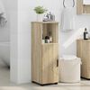 vidaXL Bathroom Cabinet with Door Sonoma Oak 11.81 x 13.78 x 37.40 in