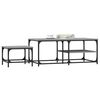 vidaXL Nesting Coffee Tables Set of 2 Grey Sonoma Engineered wood