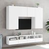 vidaXL TV Wall Unit White Engineered wood Large TV Wall Unit