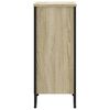 vidaXL Bookcase Sonoma oak Engineered wood, Metal 31.5 x 12.2 x 29.3 in
