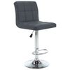 vidaXL Bar Stool Set of 2 Grey