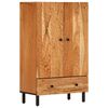 vidaXL Highboard 23.6"x13"x39.4" Solid Wood Acacia