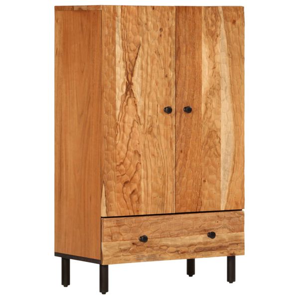 vidaXL Highboard 23.6"x13"x39.4" Solid Wood Acacia