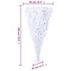 vidaXL Christmas Tree White PVC, steel 70.9 in tall, White