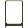 vidaXL Firewood Rack Olive Green 23.6x11.0x35.4" Cold-rolled steel