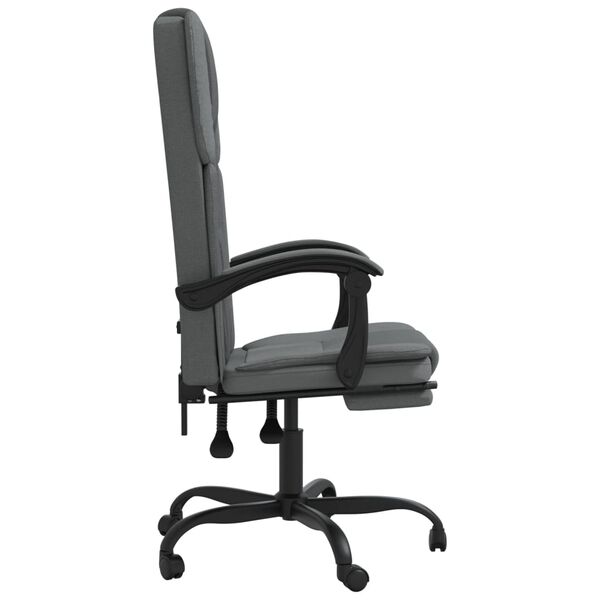 vidaXL Reclining Office Chair Dark Gray