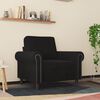vidaXL Sofa Chair Black Velvet, Metal Single Durable Armchair