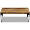 vidaXL Coffee Table Natural Mango Wood and Steel 39.4 x 23.6 x 13.8 in