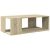 vidaXL Coffee Table Sonoma Oak Engineered Wood Low Coffee Table