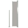 vidaXL Side Awning Grey Polyester, Powder-Coated Steel 67.0 x 118.1 in
