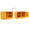 vidaXL TV Cabinet Mustard Yellow Cold-rolled steel Medium TV Cabinet