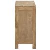 vidaXL Chest Of Drawers Natural Teak Solid Teak Wood, Brass Medium