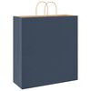 vidaXL Paper Bags 250 pcs with Handles Blue 17.7x6.7x18.9"