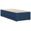 vidaXL Bed Frame Blue Polyester (100%) Twin Bed Frame Rectangular