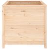 vidaXL Garden Planter Natural Solid Pinewood Large Decorative Inlays