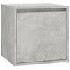 vidaXL Hallway Furniture Set Concrete grey Engineered wood Medium