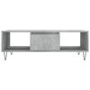 vidaXL Coffee Table Concrete Grey Engineered Wood, Iron