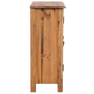 vidaXL Bathroom Side Cabinet Solid Pinewood 23.2"x12.6"x31.5"