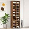 vidaXL Shoe Cabinet Old wood Engineered wood Tall Shoe Cabinet