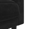 vidaXL Sofa Chair Black Velvet (100% polyester), plywood, solid wood