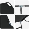 vidaXL Folding Sun Lounger Folding 2 pcs Black 56 x 189 x 87cm fabric