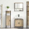 vidaXL Bathroom Furniture Set 3 pcs Brown 23.6" x 11.8" x 23.6