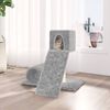 vidaXL Cat Tree Light grey Engineered wood Medium Durable Cat Tree