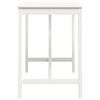 vidaXL Bar Table White Solid pine wood Large Durable Bar Table
