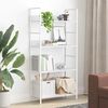 vidaXL Shelf Cabinet White Engineered wood Medium Bookshelf