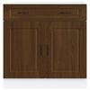 vidaXL Kitchen Base Cabinet Brown oak Engineered wood Kitchen Base Cabinet