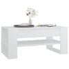 vidaXL Coffee Table White Engineered Wood Medium Coffee Table