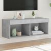 vidaXL TV Cabinet Concrete Grey Engineered Wood TV Cabinet Rectangular
