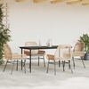 vidaXL Garden Dining Set Brown, Light Gray, Black