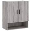 vidaXL Wall Cabinet Gray Sonoma Engineered Wood Wall Cabinet Rectangular