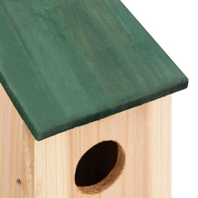 vidaXL Bird Houses 4 pcs Wood 4.7"x4.7"x8.7"